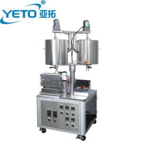 12 नोजल डबल टैंक लिपस्टिक ग्लॉस हीटर भरने की मशीन